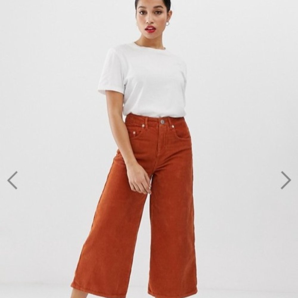 ASOS Petite Wide Leg Jeans - Saffron Cord